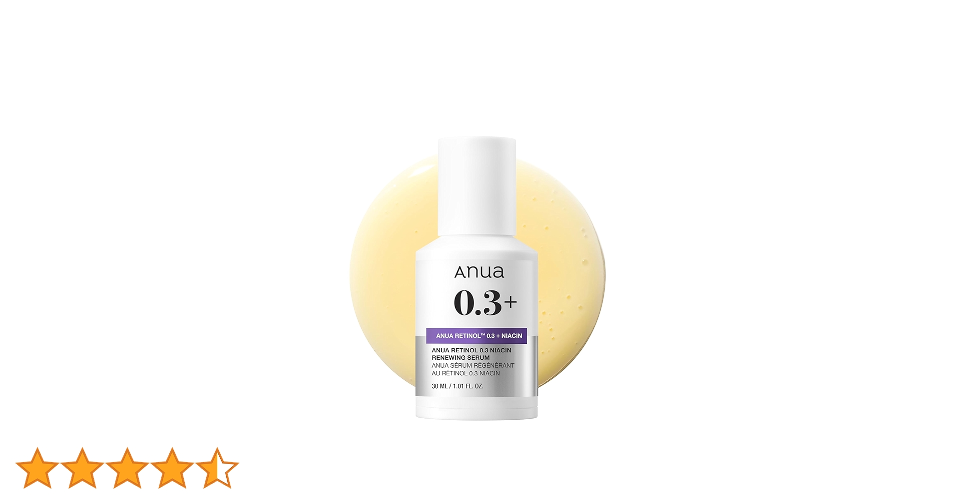 ANUA RETIONAL 0.3 NIACIN RENEWING SER×20 Retinol™ 0.3% + Niacin Renewing Serum, 1.01 fl oz (30 ml)